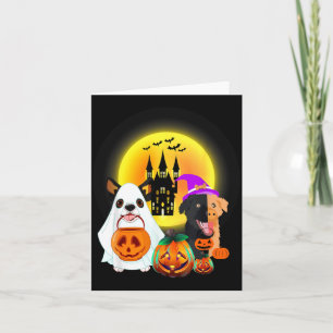 Halloween Honden T-Shirt1 Kaart