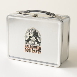Halloween Hondenfeest Vintage Heksenketel Design_