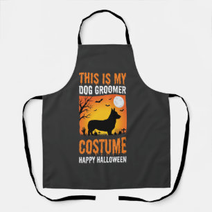 Halloween Hondenverzorger Kostuum Silhouet Schort