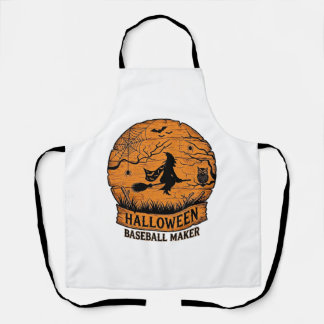 Halloween Honkbalk Maker Vliegende Heks Houten Maa Schort