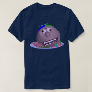 Halloween Hoofd op een Bord Johnny T-shirt