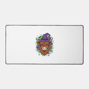 Halloween Hoogland Koe Heksenhoed Vintage Vector_1 Bureaumat