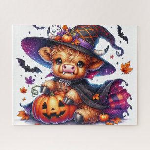 Halloween Hoogland Koe Jigsaw Puzzel