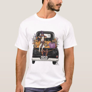 Halloween Hoogland Koe met Vrachtwagen T-shirt