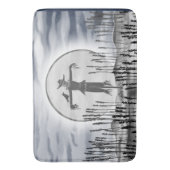 Halloween Horror Creepy Scarecrow Bath Mat (Voorkant Verticaal)