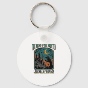 Halloween Horror Geheime Nacht Vintage Spooky_1 Sleutelhanger