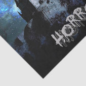 Halloween Horror hauned House Scary Blue Night Tissuepapier (Detail)