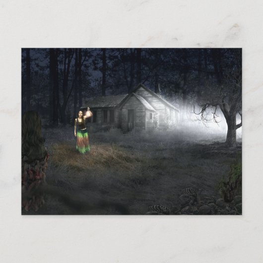 Halloween Horror House Briefkaart (Voorkant)