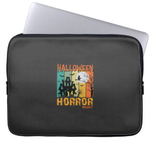 Halloween Horror Night Spokenhuis Vector_1 Laptop Sleeve