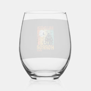 Halloween Horror Night Spokenhuis Vector_1 Wijnglas Zonder Voet