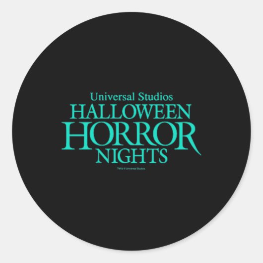Halloween Horror Nights HHN Universele Monsters vo Ronde Sticker (Voorkant)