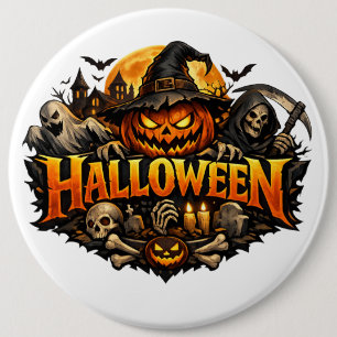 Halloween Horror Ronde Button 6,0 Cm