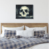 Halloween Horror Skull Canvas Afdruk (Insitu (Slaapkamer))