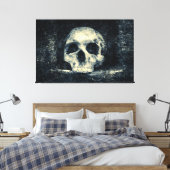 Halloween Horror Skull Canvas Afdruk (Insitu (Slaapkamer))
