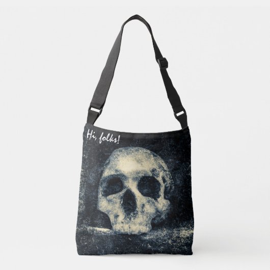 Halloween Horror Skull Crossbody Tas (Voorkant)