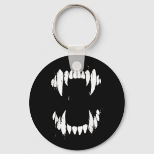 Halloween Horror Wolf Hond Vampier Monster Tanden Sleutelhanger