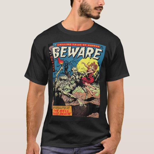 Halloween Horror  Zombie Comic Book Retro S T-shirt (Voorkant)