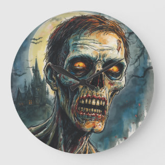 Halloween, Horror, Zombie, Ogen van de volle maan Grote Klok