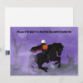 Halloween Horseman Invitation Kaart (Voorkant / Achterkant)