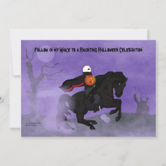 Halloween Horseman Invitation Kaart
