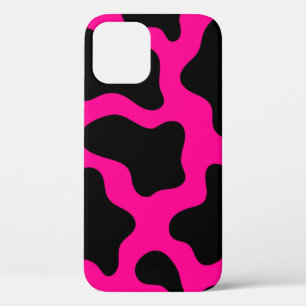 halloween hot roze koe print iPhone 12 hoesje