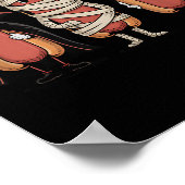 Halloween Hotdog Vampire Witch Mummy Poster (Hoek)