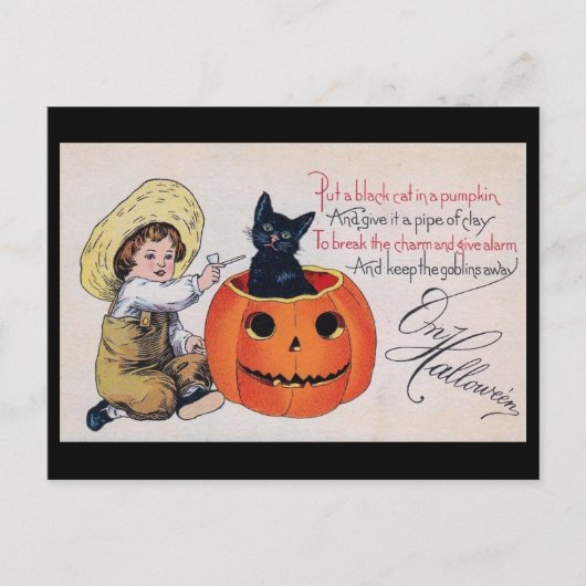 Halloween, hou de Goblins weg  Briefkaart (Voorkant)