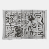 Halloween House1 Règles Serviettes de cuisine (Horizontal)