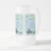 Halloween House | Spiers en vleermuizen. Matglas Bierpul (Voorkant rechts)