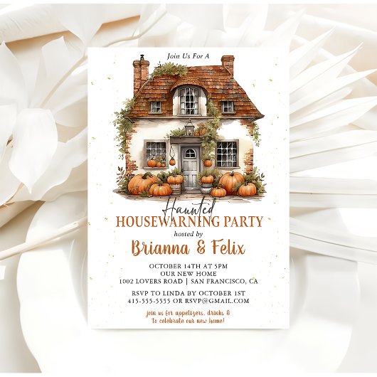 Halloween Housewarming Feest Kaart