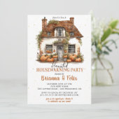 Halloween Housewarming Feest Kaart (Staand voorkant)