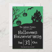 Halloween Housewarming Party en New Address Aankondiging (Voorkant)