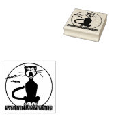  HALLOWEEN HOWLNG CAT-RUBBERSTEMP 	RUBBERSTEMPEL (Gestempeld)