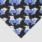 Halloween huent le papier de soie de soie carrelé (Détail)