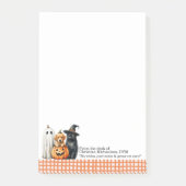 Halloween Huisdieren Veterinaire Aangepaste Naam Post-it® Notes (Voorkant)