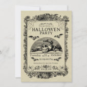 Halloween Hull Crown Spider Foil Invitation (Devant)