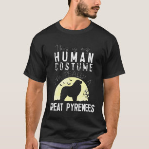 Halloween Human Costume Belgium Malinois Moon Silh T-shirt