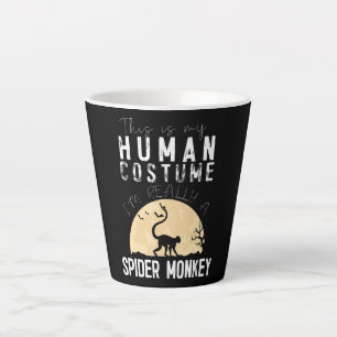 Halloween Human Spider Monkey Creepy Horror Latte Mok