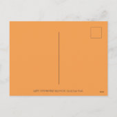 HALLOWEEN HUMMINGBIRD EN JACK O LANTERN WHIMSY HOL FEESTDAGENKAART (Achterkant)