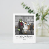 Halloween Humor Briefkaart (Staand voorkant)