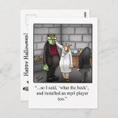 Halloween Humor Briefkaart (Voorkant / Achterkant)