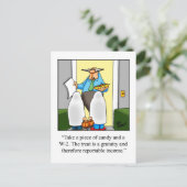 Halloween Humor Briefkaart (Staand voorkant)