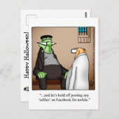 Halloween Humor Briefkaart (Voorkant / Achterkant)