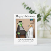 Halloween Humor Briefkaarten "Spectickles" (Staand voorkant)