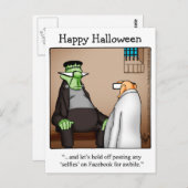 Halloween Humor Briefkaarten "Spectickles" (Voorkant / Achterkant)