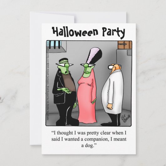 Halloween Humor Party Invitations "Spectickles" Kaart (Voorkant)