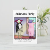 Halloween Humor Party Invitations "Spectickles" Kaart (Staand voorkant)