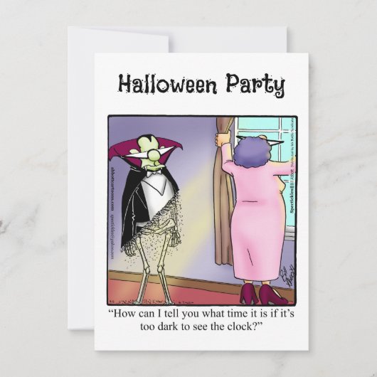 Halloween Humor Party Invitations "Spectickles" Kaart (Voorkant)
