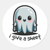 Halloween humor ronde sticker (Voorkant)