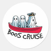 Halloween humor ronde sticker (Voorkant)